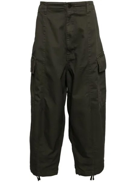 Comme des Garçons Homme брюки карго, зеленый