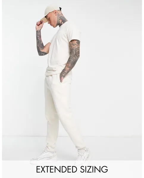 Белые джоггеры с трилистником adidas Originals Essentials