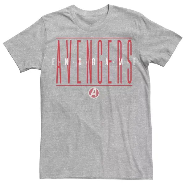 Мужская футболка с надписью Avengers Endgame Strike Through Marvel
