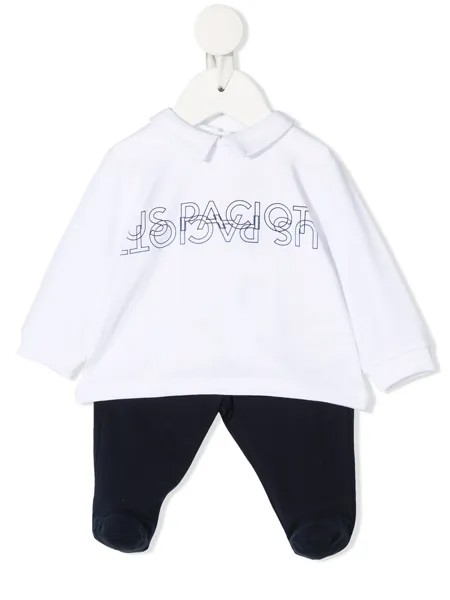 Cesare Paciotti 4Us Kids комбинезон для новорожденного с логотипом