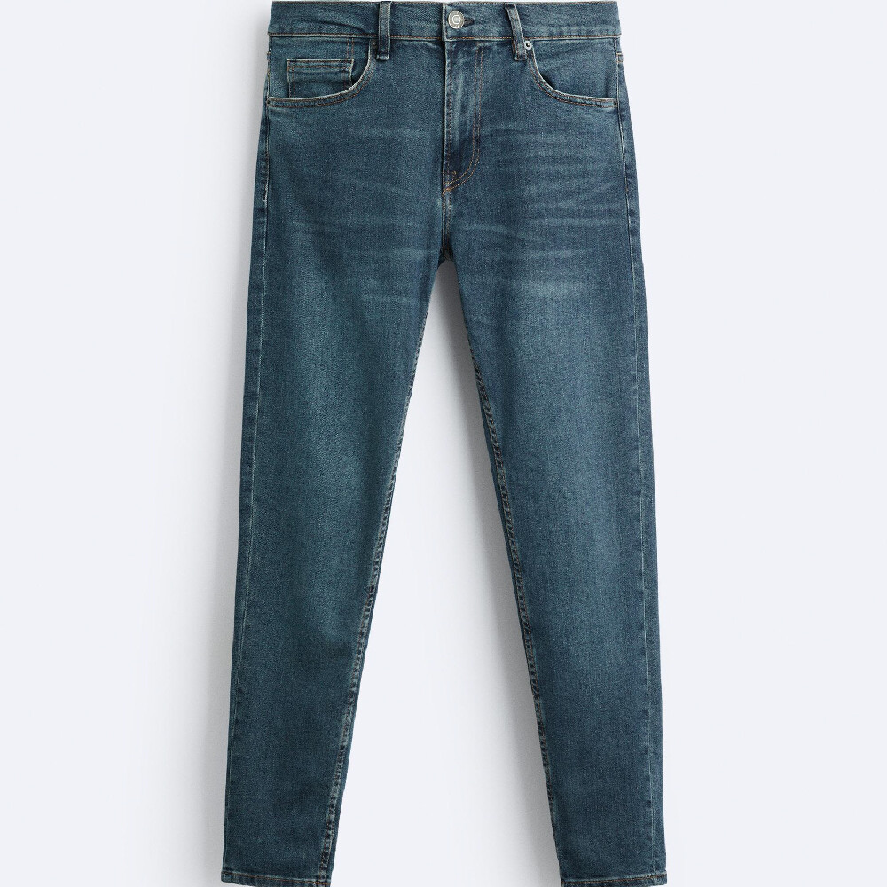 Джинсы Zara Slim Fit, темно-синий