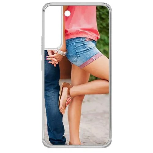 Чехол-накладка Krutoff Clear Case Босоножки женские для Samsung Galaxy S22+