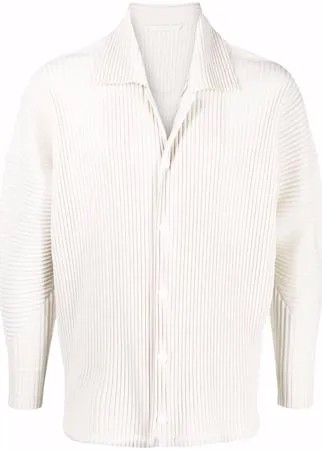 Homme Plissé Issey Miyake плиссированная куртка на пуговицах