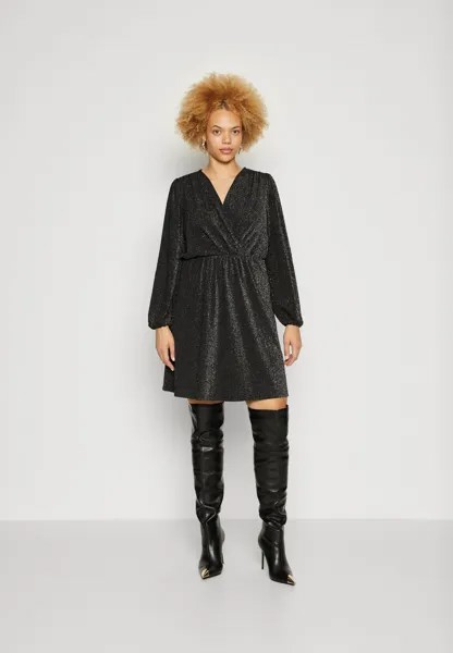 Платье из джерси Carfiesta Glitter Dress ONLY Carmakoma, черный