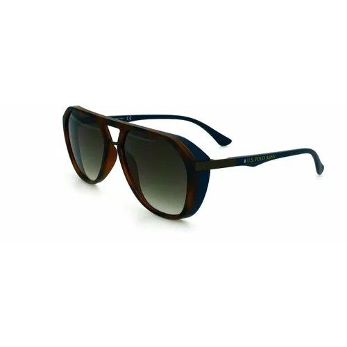 Солнцезащитные очки U.S. POLO ASSN., черный, коричневый