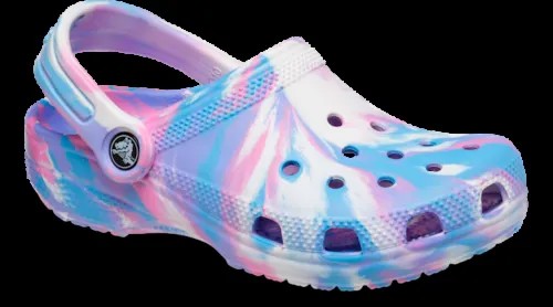 Детская обувь Crocs — классические мраморные сабо, водные туфли, слипоны