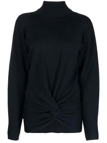 Джемпер с драпировкой Dion Lee, синий