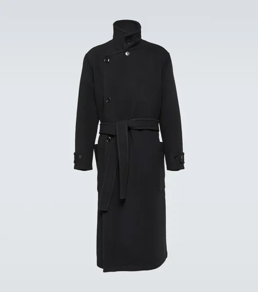 Двустороннее пальто из шерсти Lemaire, черный