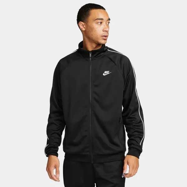 Мужская спортивная куртка Nike Sportswear Club с молнией во всю длину, черный