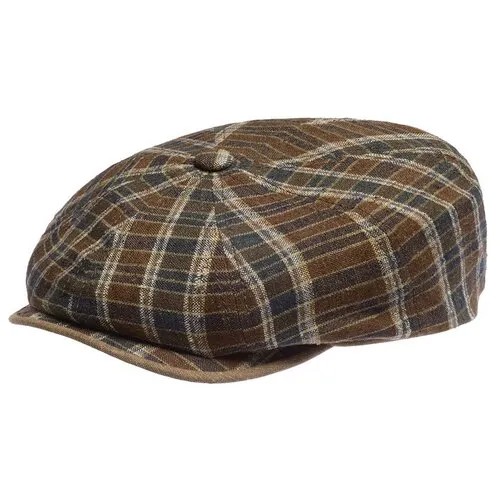 Кепка STETSON арт. 6842202 HATTERAS SILK LINEN (коричневый), размер 57