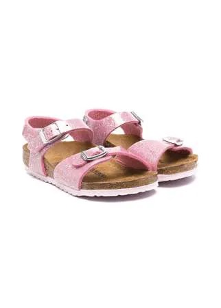 Birkenstock Kids сандалии с блестками