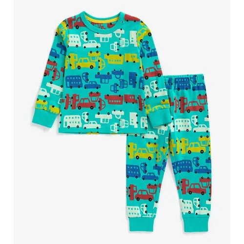 Пижама  mothercare, размер 110, бирюзовый