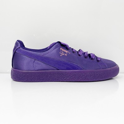 Puma Girls Clyde Satin 367469 01 Purple Повседневная обувь Кроссовки Размер 4C