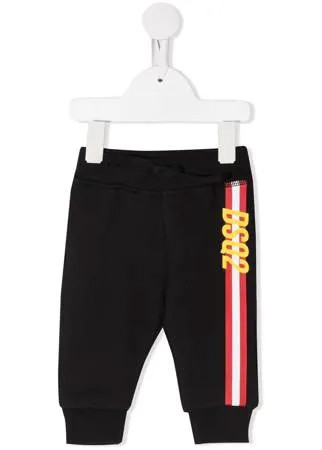 Dsquared2 Kids спортивные брюки с логотипом и полосками