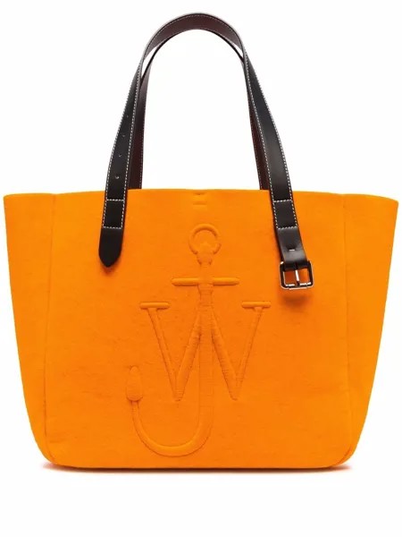 JW Anderson Belt embroidered-logo tote bag