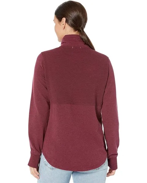 Пуловер L.L.Bean Petite Cozy Mixed Knits Pullover, цвет Deep Port Heather