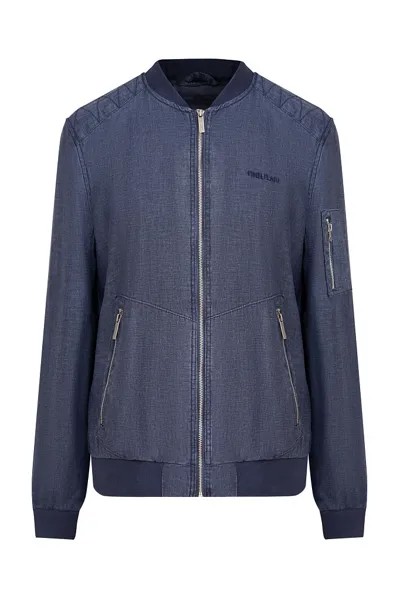 Бомбер мужской Finn Flare S20-42000 синий 4XL