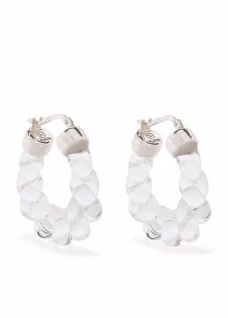 Bottega Veneta витые серьги-кольца