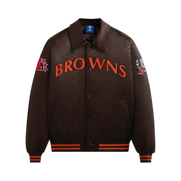 Kith For The NFL: атласный бомбер Browns Zoom