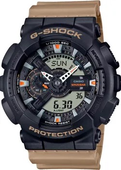 Японские наручные  мужские часы Casio GA-110TU-1A5. Коллекция G-Shock