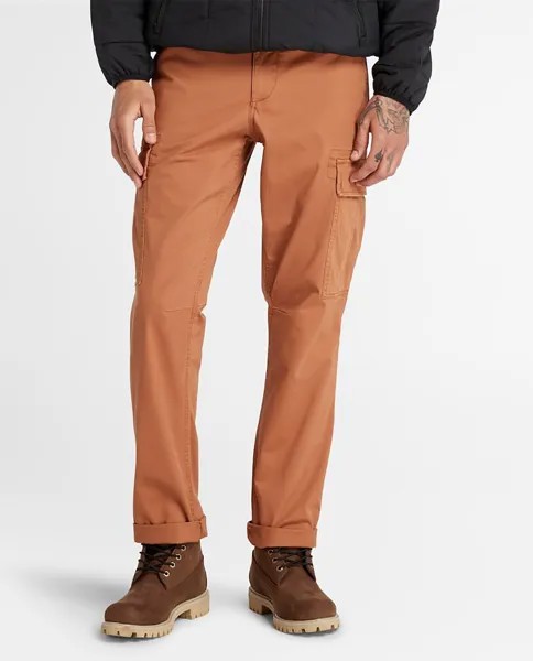Мужские брюки-карго свободного кроя коричневого цвета Timberland, коричневый