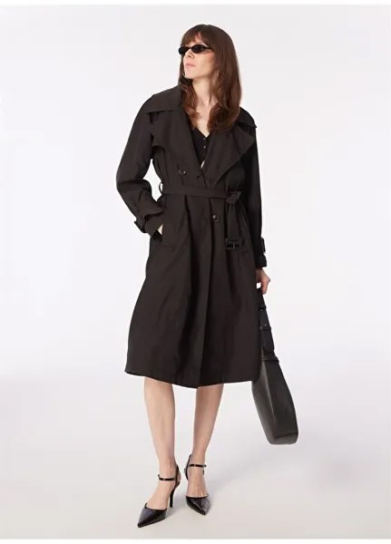 Черный женский тренч 2B9ALN03T Sisley, черный