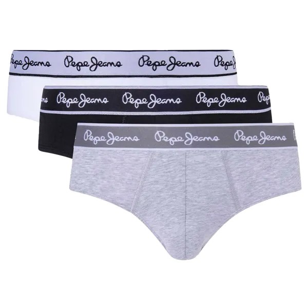 Трусы Pepe Jeans 3er Pack, цвет Hellgrau/Schwarz/Weiß