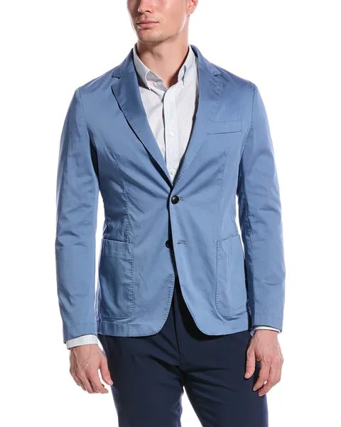 Спортивная куртка узкого кроя BOSS Hugo Boss, синий
