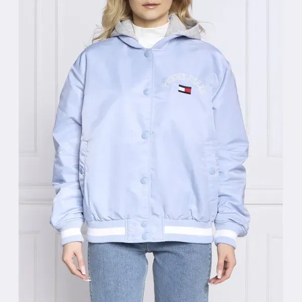 Атласный бомбер стандартного кроя tjw с графическим рисунком Tommy Hilfiger, синий