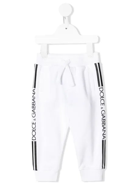 Dolce & Gabbana Kids спортивные брюки с логотипом