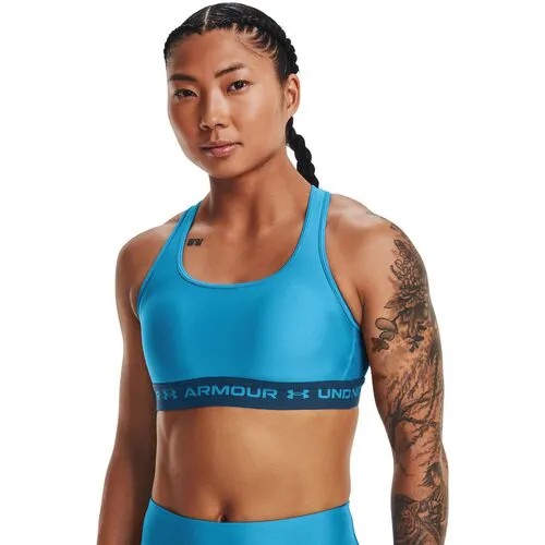 Топ Under Armour, силуэт прилегающий, размер MD, синий