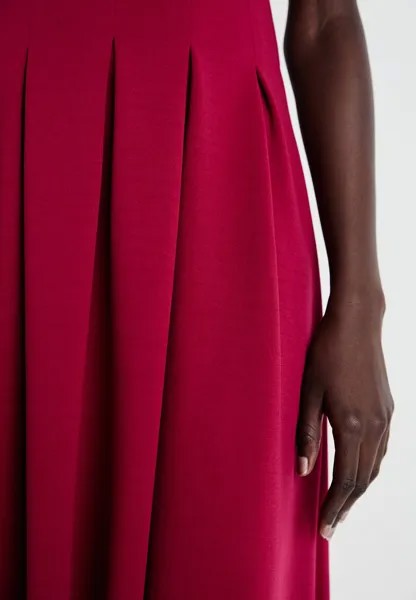 Легкое платье VIWELLY DEEP V NECK ANCLE DRESS VILA, красный