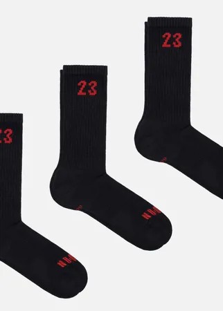 Комплект носков Jordan 3-Pack Essential Crew, цвет чёрный, размер 38-42 EU