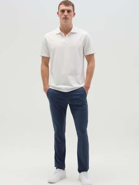 Брюки-Чиносы Slim-Fit из сирсакера Ovs, цвет denim blue