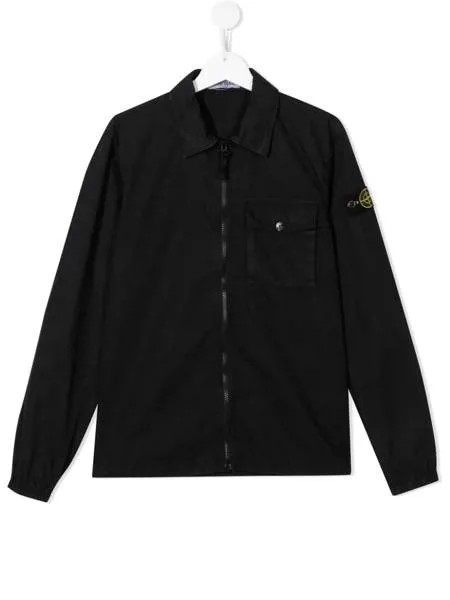 Stone Island Junior куртка-рубашка Garment Dyed Brushed