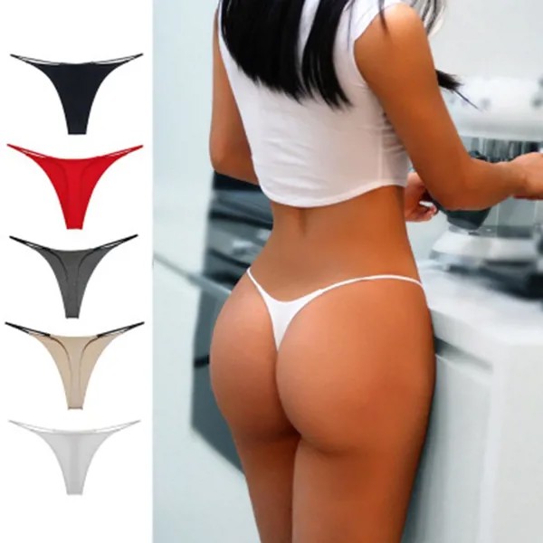 Мода Сексуальная Тонкий пояс Низкий Waist Искушение Thong Сексуальное белье