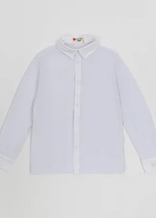 Белая рубашка на кнопках Button Blue