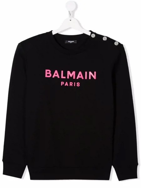 Balmain Kids толстовка с подплечниками