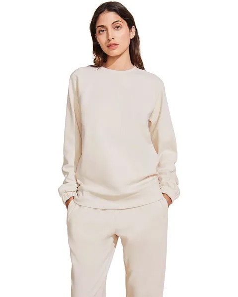 Толстовка Eberjey Luxe Sweats - The Long, цвет Botanical Oat