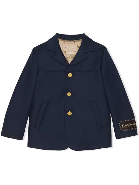 Gucci Kids однобортный пиджак