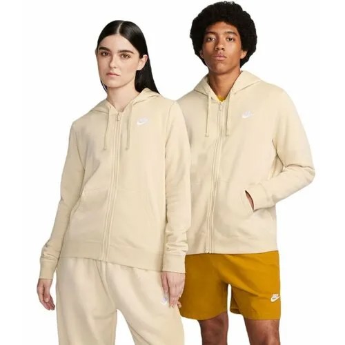 Толстовка спортивная NIKE Club Fleece, размер M, бежевый