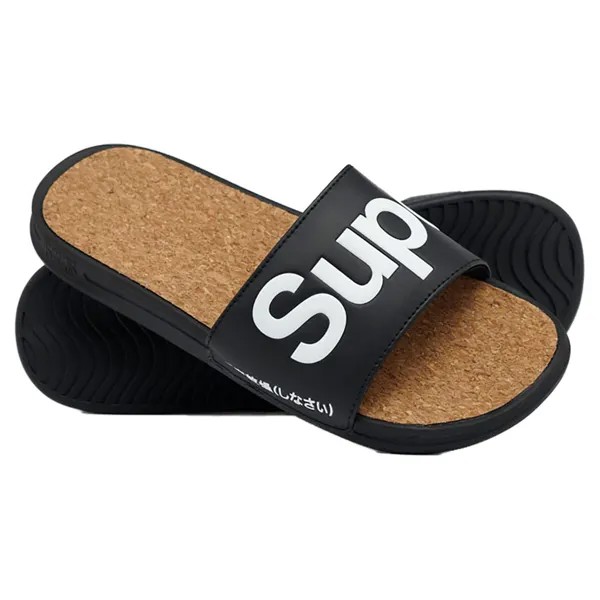 Шлепанцы Superdry Cork Crewer, черный