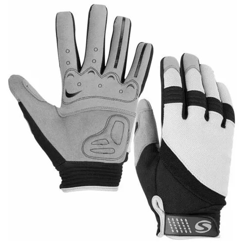 Перчатки STELS, размер M, черный, серый
