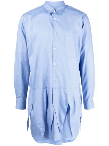Многослойная рубашка на пуговицах Comme des Garçons Homme Plus, синий