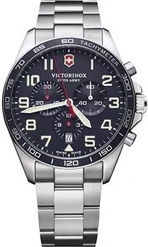 Швейцарские наручные  мужские часы Victorinox Swiss Army 241857. Коллекция Fieldforce Chrono