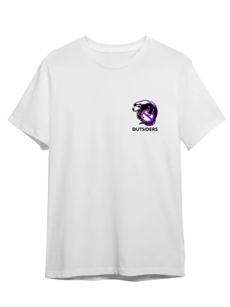 Футболка унисекс Каждому Своё Outsiders/CS:GO/КС:ГО GMTM3 белая L