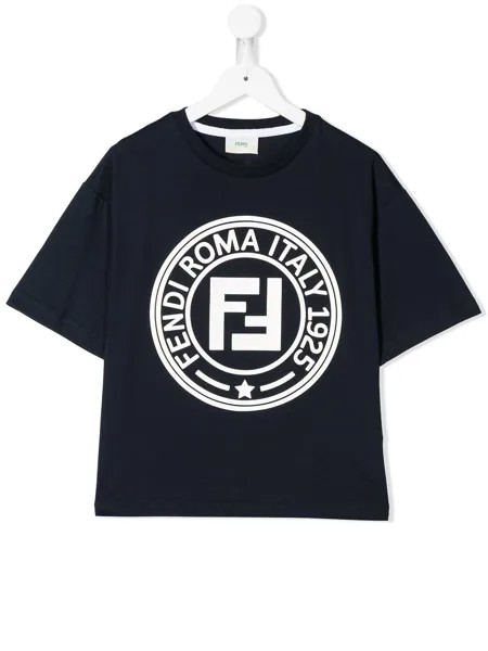 Fendi Kids футболка с логотипом
