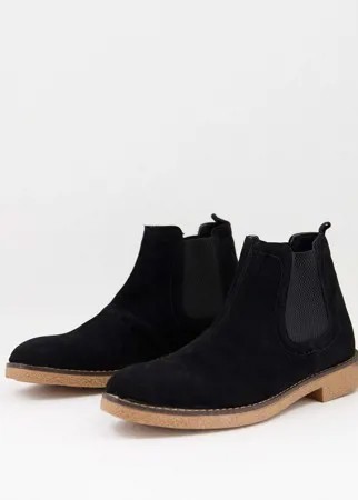 Черные ботинки без застежки Bolongaro Trevor-Черный цвет