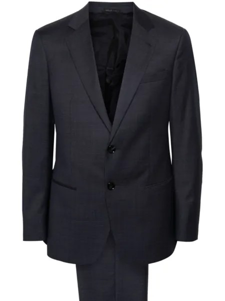 Giorgio Armani костюм Soho Line с однобортным пиджаком, синий