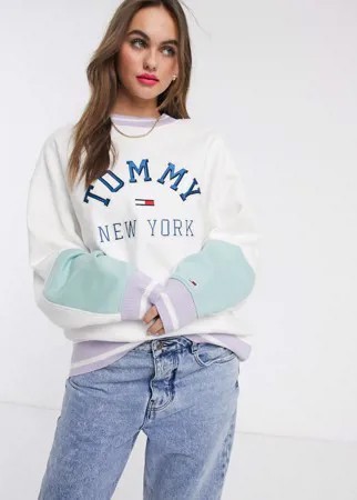 Свитшот с логотипом Tommy Hilfiger-Белый